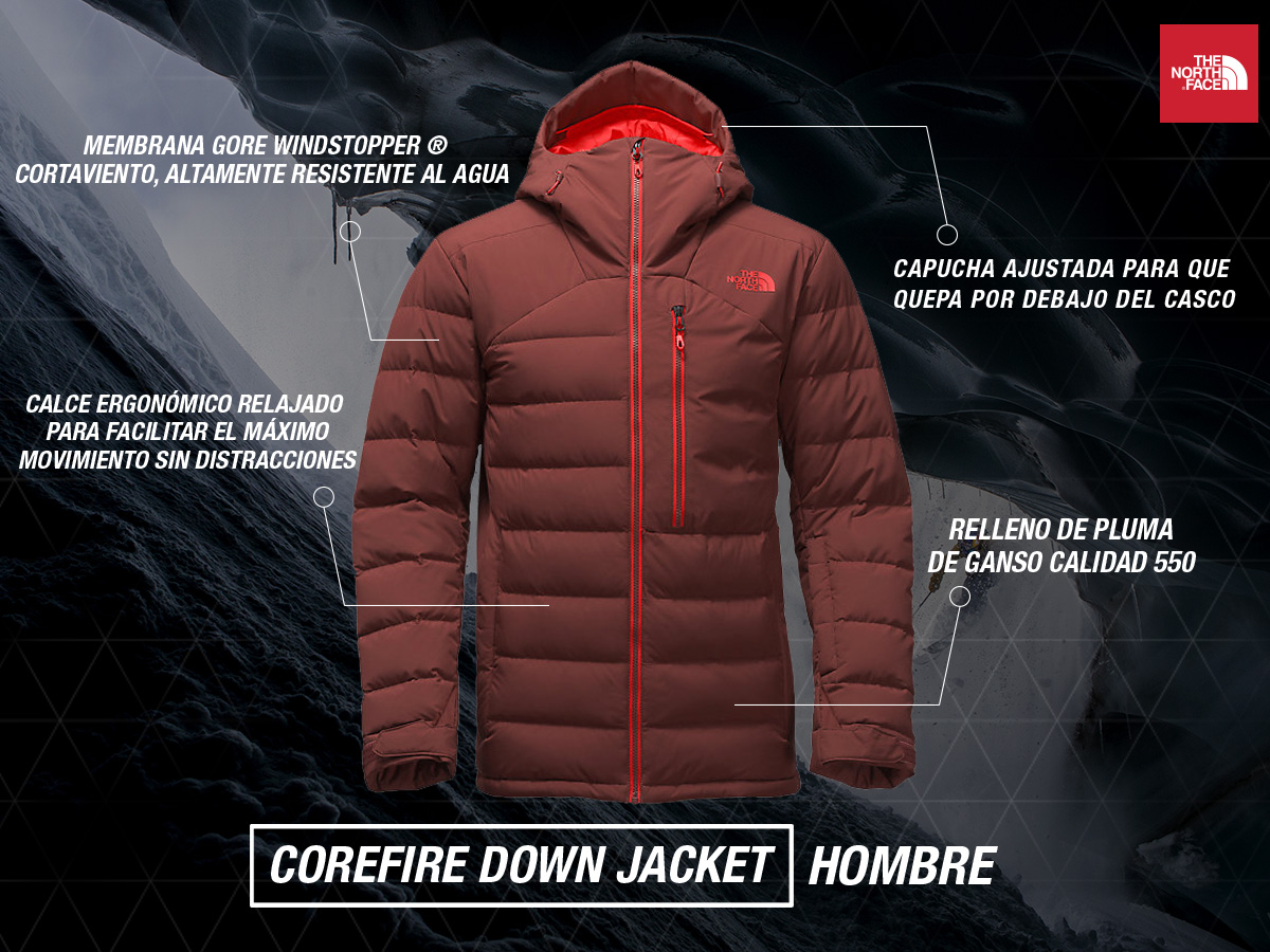 m corefire down jacket